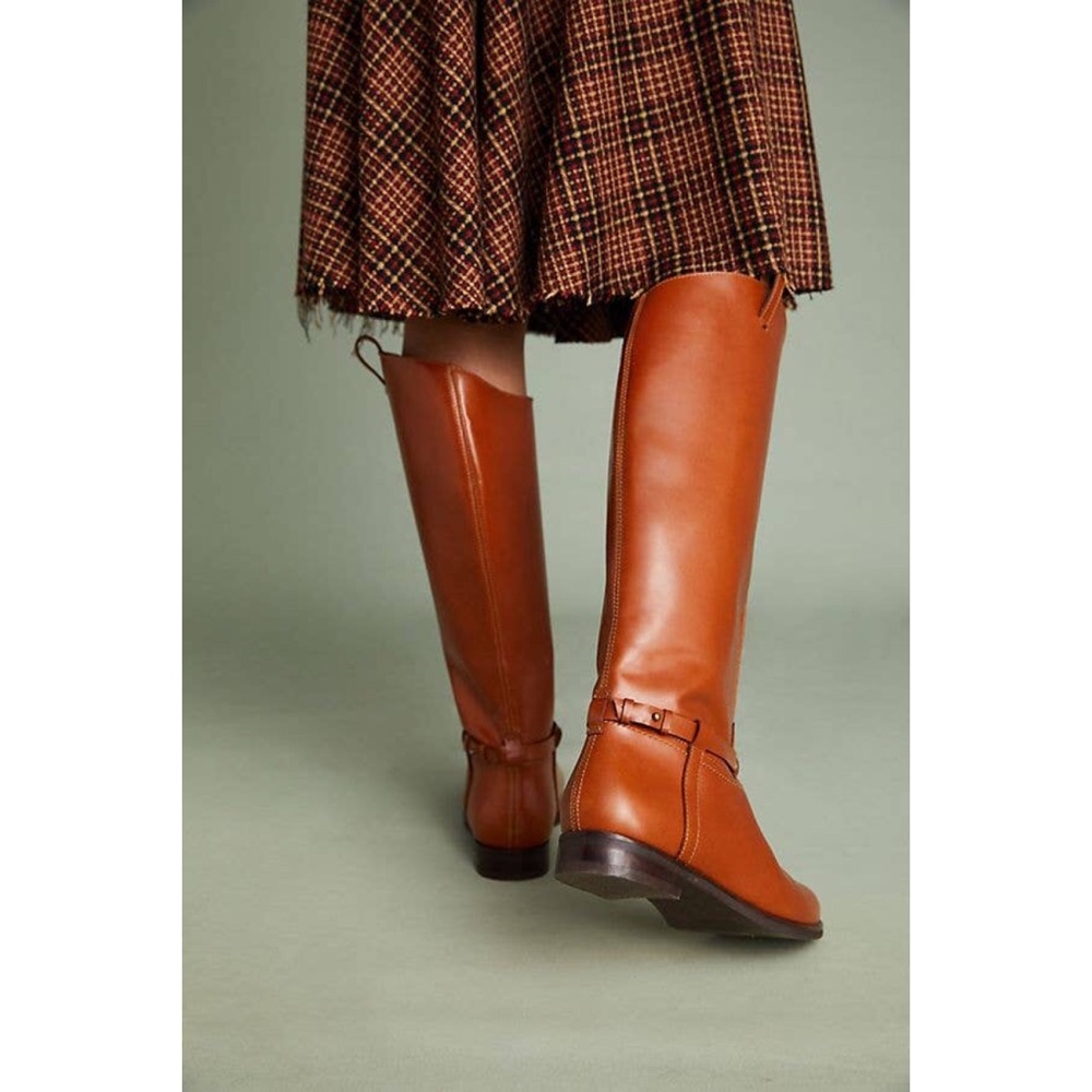 Leather Knee High Equestrian Riding Boots - Picture 3 of 5